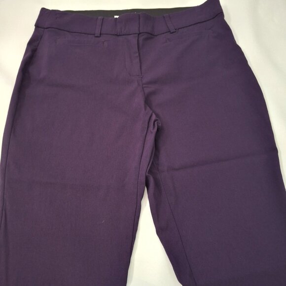 Ricki's Womens Stretch Crop Capris Pants Size 10 Purple  Summer Pool Golf Travel - Picture 7 of 16